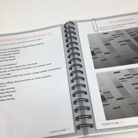 Brain Games Cold Case Puzzles Mental Exercises Softbound Spiralbound Book - Picture 7 of 9